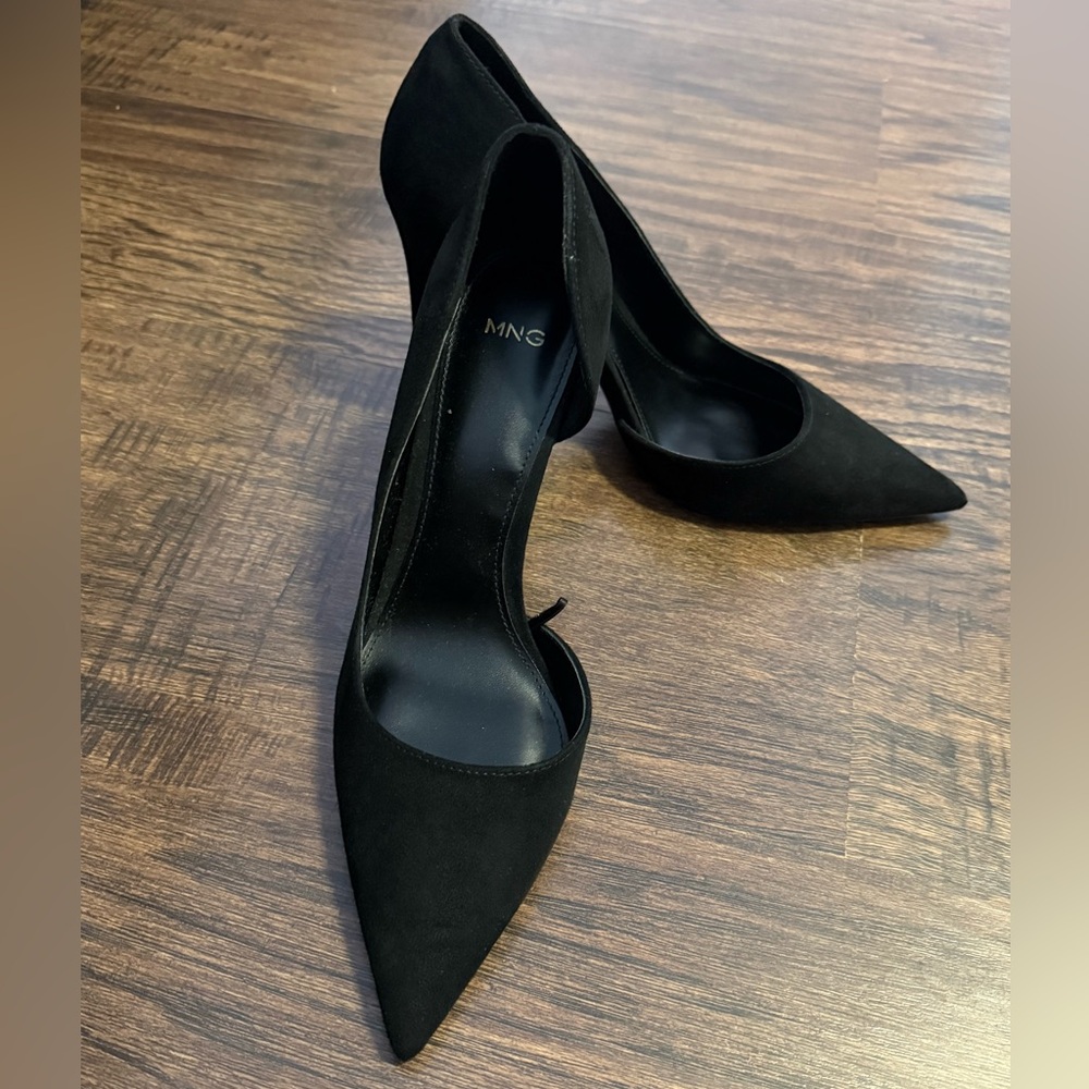 Mango Classic Black Pointed Heels